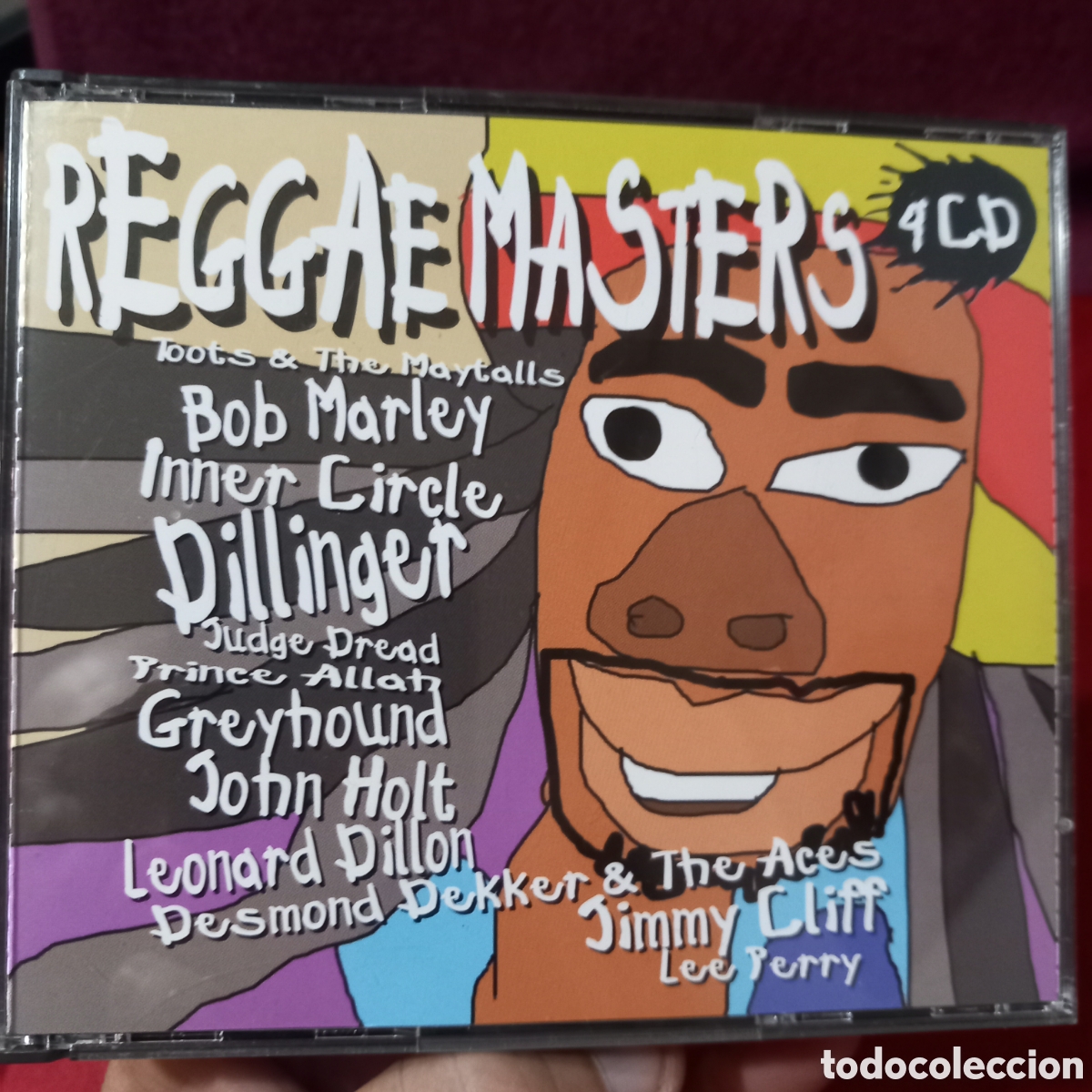 CDs de m&uacute;sica: SET 4&times;CDs REGGAE MASTER/BOB MARLEY/INNER CIRCLE/DILLINGER/LEONARD DILLON/JIMMY CLIFF(COMO NUEVO)