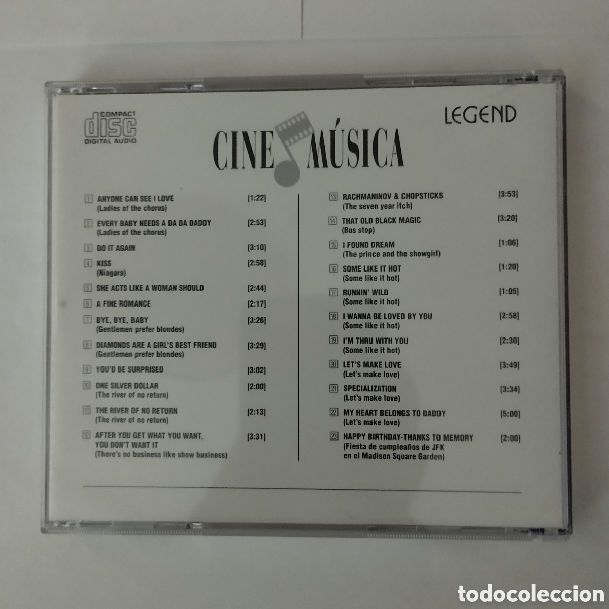 CDs de m&uacute;sica: CD BSO Marilyn Monroe - Recopilatorio. - Foto 2
