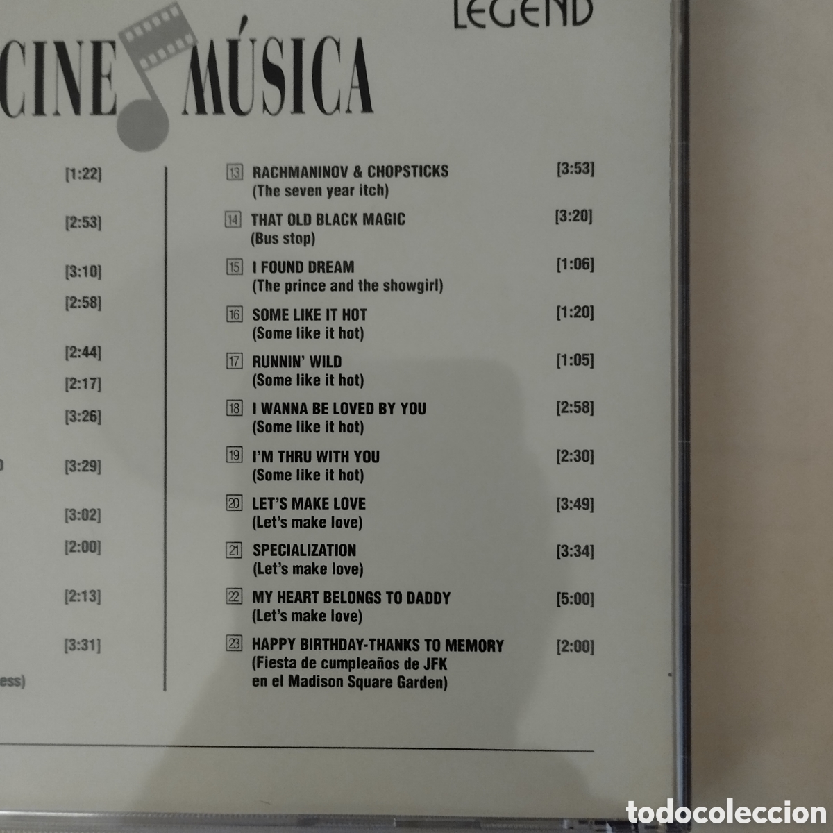 CDs de m&uacute;sica: CD BSO Marilyn Monroe - Recopilatorio. - Foto 3