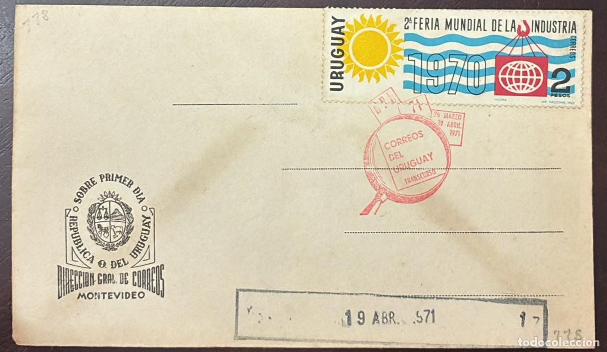 CDs de m&uacute;sica: TS) 1971 URUGUAY, FDC,WITH THE 2ND WORLD INDUSTRY FAIR,VF.