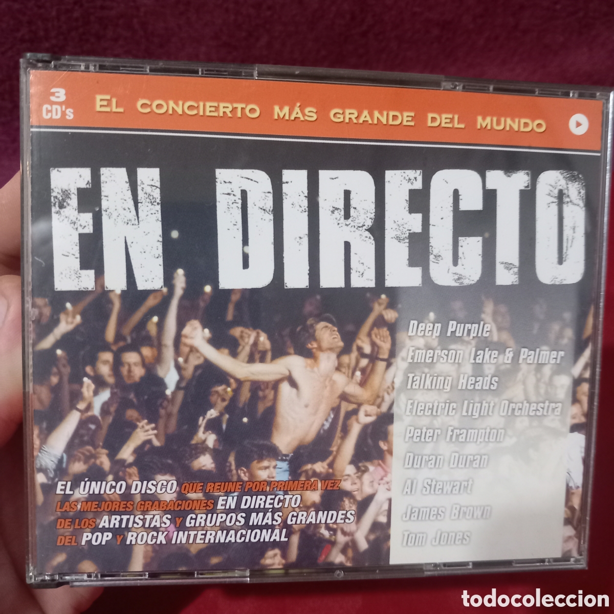 CDs de Musique: SET 3&times;CDs EL CONCIERTO MAS GRANDE DEL MUNDO(DEEP PURPLE/TALKING HEADS/PETER FRAMPTON...(COMO NUEVO)