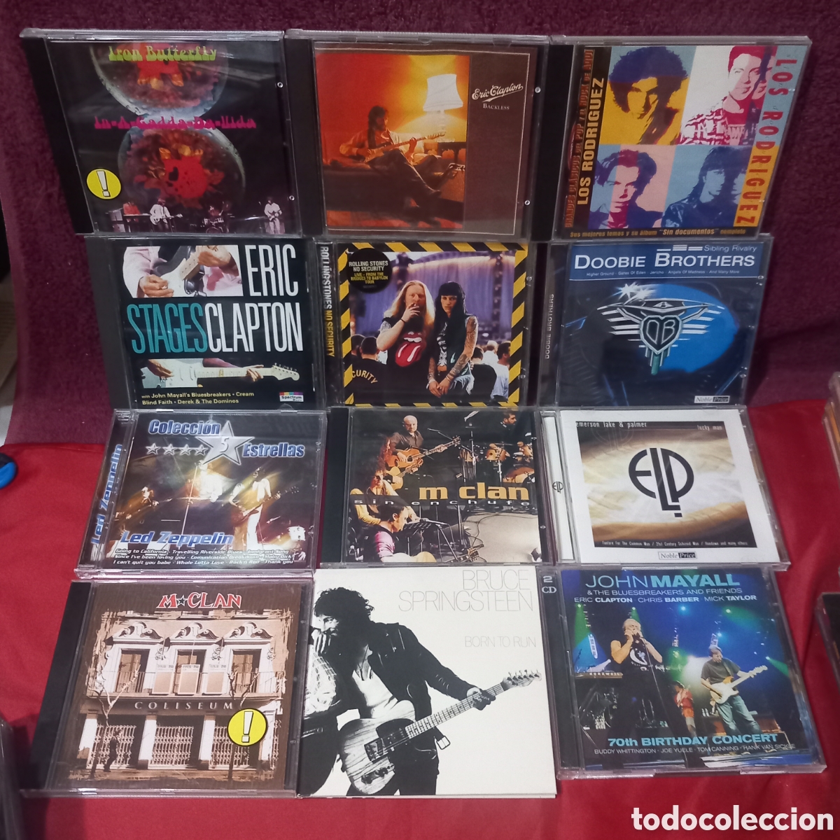 CDs de m&uacute;sica: LOTE 12&divide;CDS/ERIC CLAPTON/LOS RODRIGUEZ/ROLLING STONES/LED ZEPPELLIN/MCLAN/SPRINGSTEEN/JOHN MAYAL