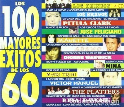 CDs de m&uacute;sica: Los 100 Mayores Exitos De Los 60- 8423646376988
