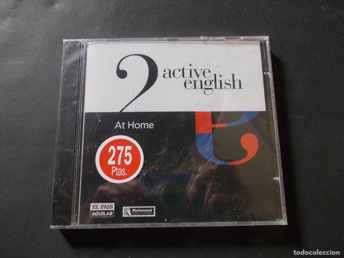 CDs de Musique: CD-ROM Active English 2 At Home El Pa&iacute;s Aguilar Richmond 2000 aprendizaje ingl&eacute;s multimedia vintage
