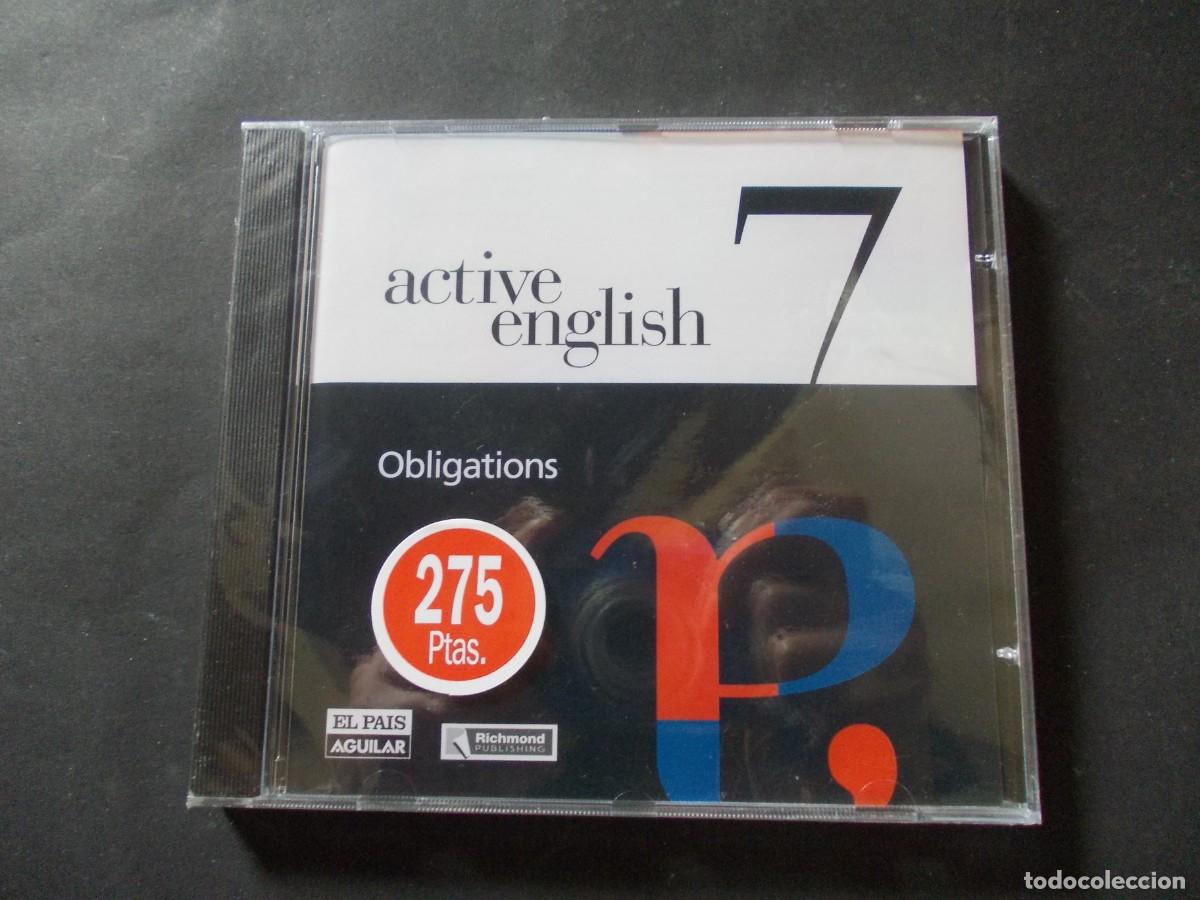 CD de M&uacute;sica: CD-ROM Active English 7 Obligations El Pa&iacute;s Aguilar Richmond Publishing 2000 vintage educativo