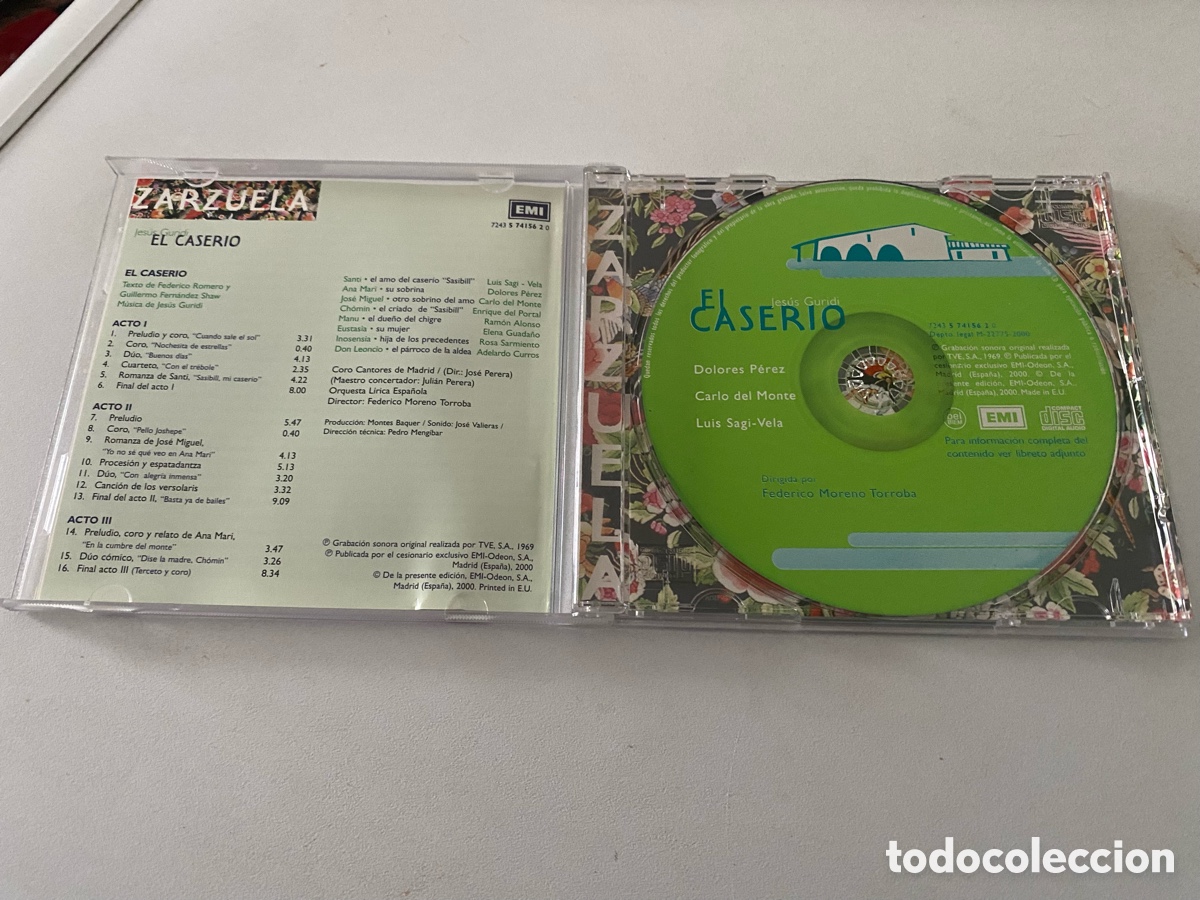 CDs de m&uacute;sica: El Caserio Jesus Guridi Zarzuela Cd - Foto 2