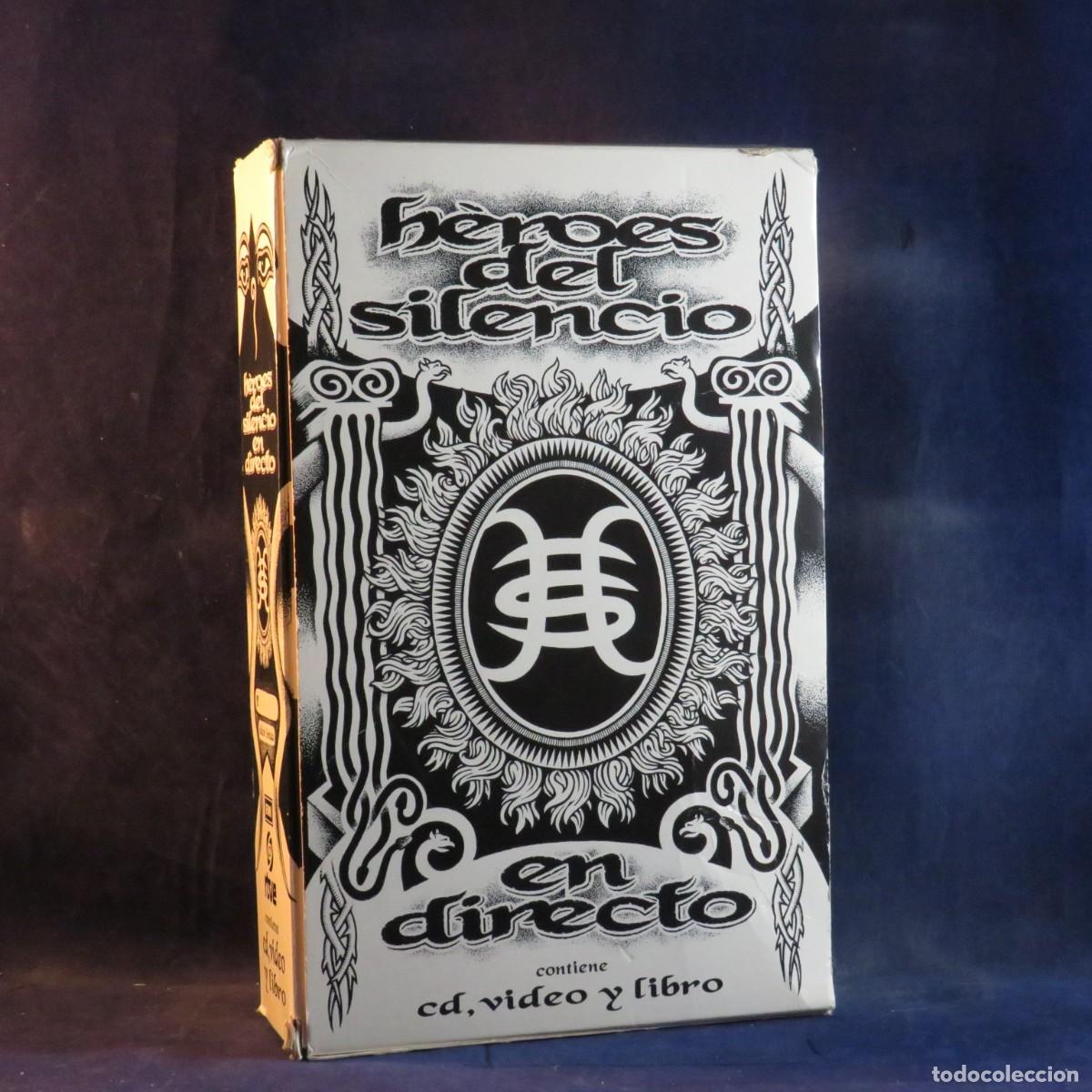 CDs de m&uacute;sica: H&Eacute;ROES DEL SILENCIO &ndash; EN DIRECTO (1994) - CD + VHS + LTD, NUM - Foto 2