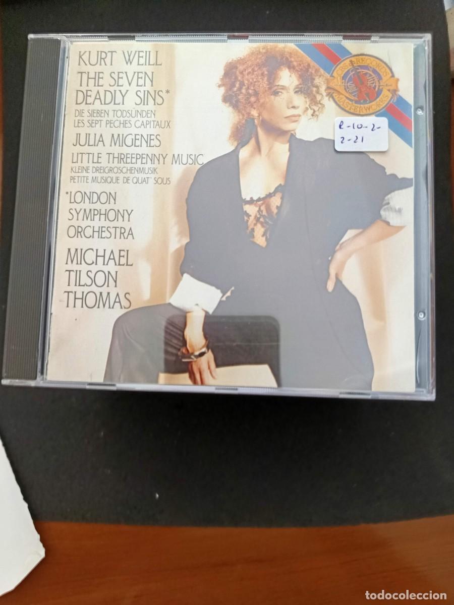 CDs de m&uacute;sica: KURT WEILL. THE SEVEN DEADLY SINS / LITTLE THREEPENNY MUSIC . DIR: MICHAEL TILSON THOMAS.