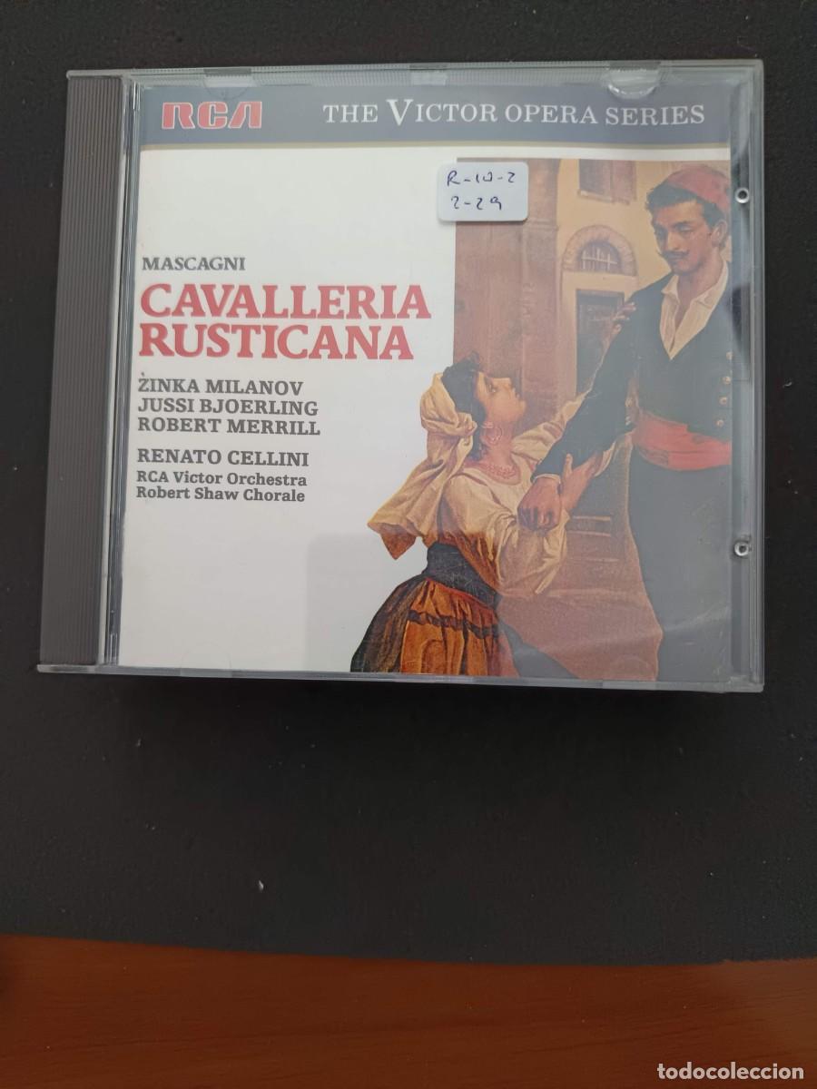 CDs de m&uacute;sica: MASCAGNI: CAVALLERIA RUSTICANA. DIR: RENATO CELLINI. INT&Eacute;RP: ZINKA MILANOV, JUSSI BJOERLING, ROBERT