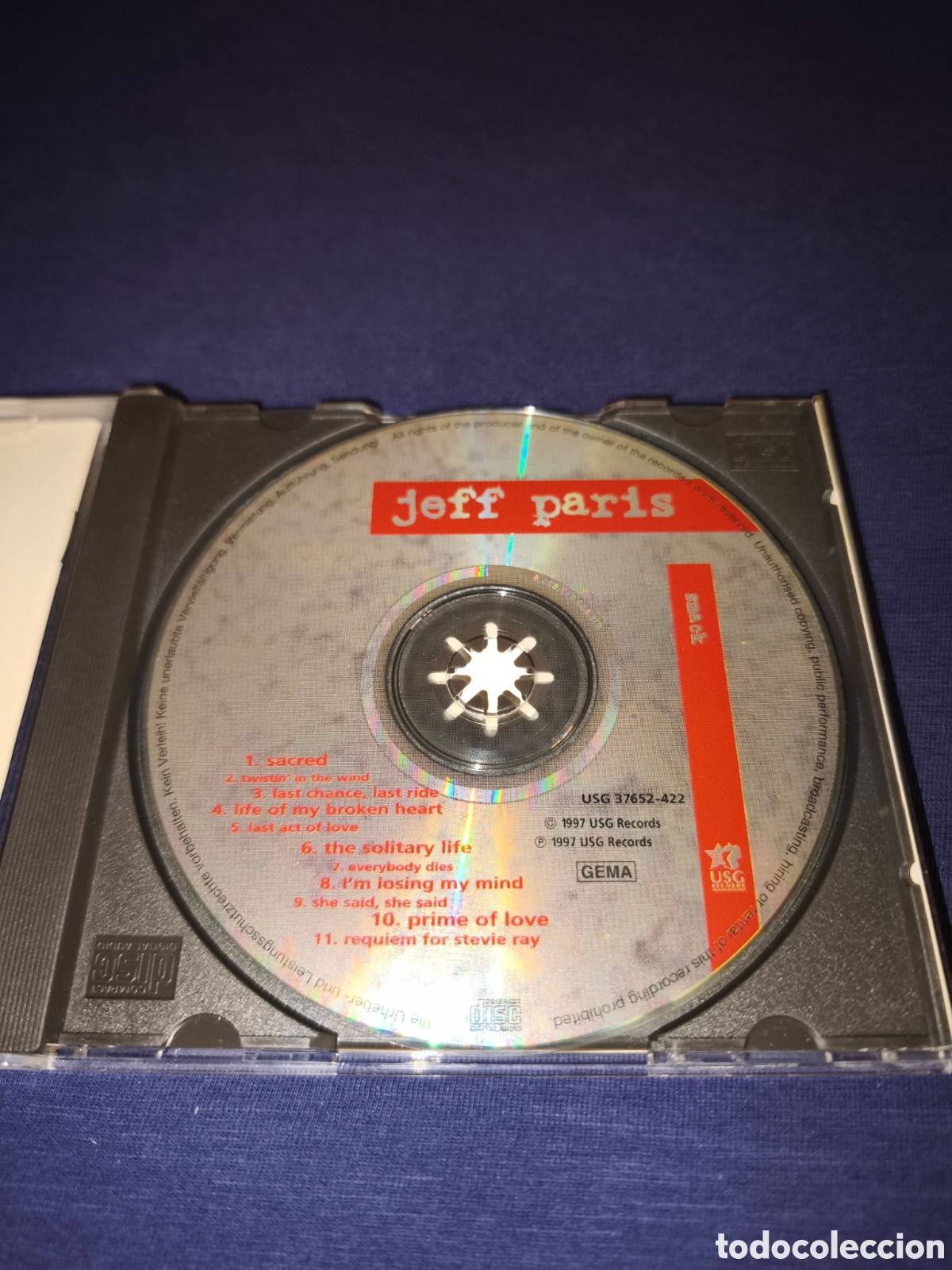 CDs de m&uacute;sica: Jeff Paris Smack CD Rock - Foto 3