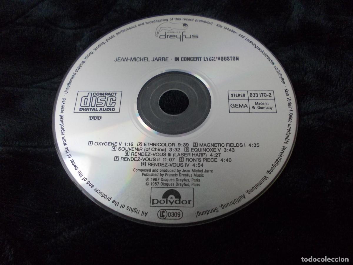 Music CDs: Solo CD Jean-Michel Jarre In Concert Lyon Houston Polydor 1987 Aleman Original Electronica Sin Caja