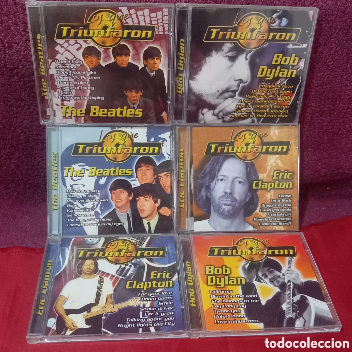 CD de M&uacute;sica: COLECCION 6&times;CDS LOS QUE TRIUNFARON/THE BEATLES+BOB DYLAN +ERIC CLAPTON (COMO NUEVOS!!)