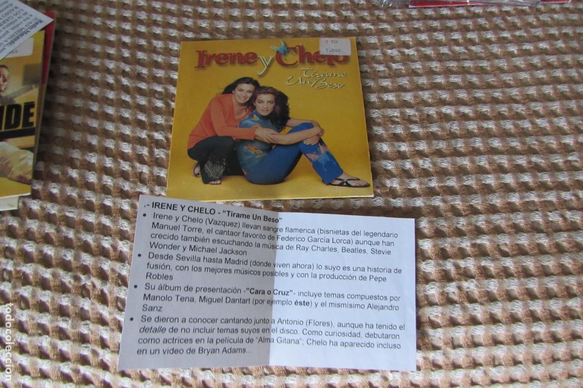 CDs de m&uacute;sica: IRENE Y CHELO - LAS CHAMORRO - T&Iacute;RAME UN BESO - CD SINGLE CADENA 100