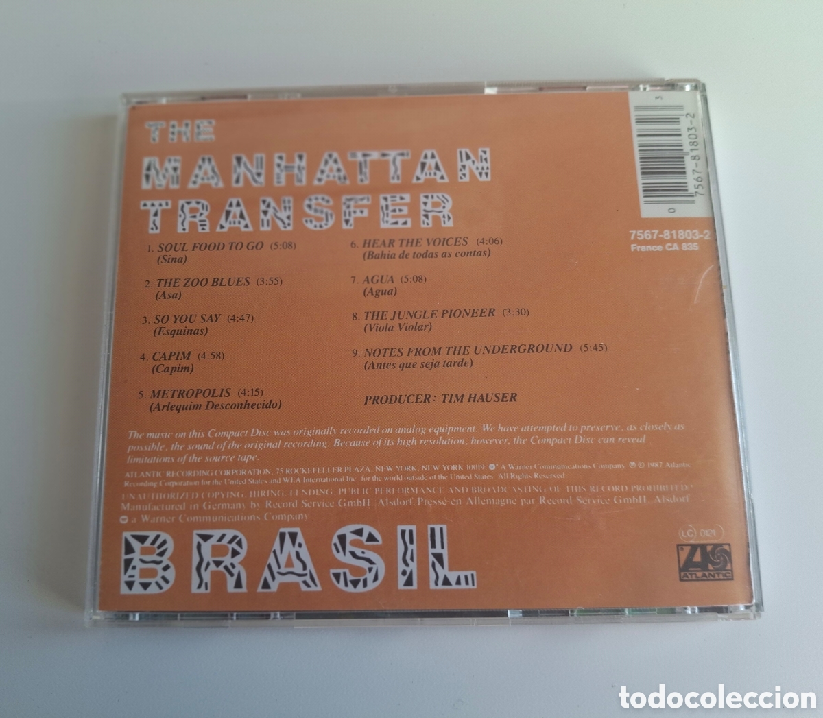 CDs de m&uacute;sica: CD BRASIL, THE MANHATTAN TRANSER - Foto 2
