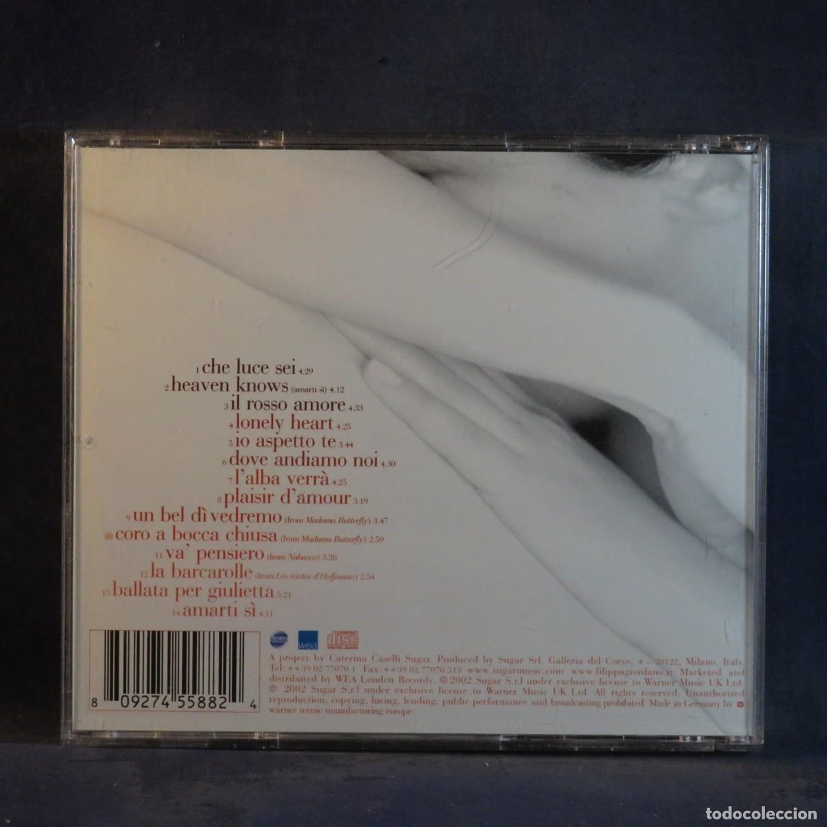 CDs de m&uacute;sica: FILIPPA GIORDANO - IL ROSSO AMORE - CD - Foto 2