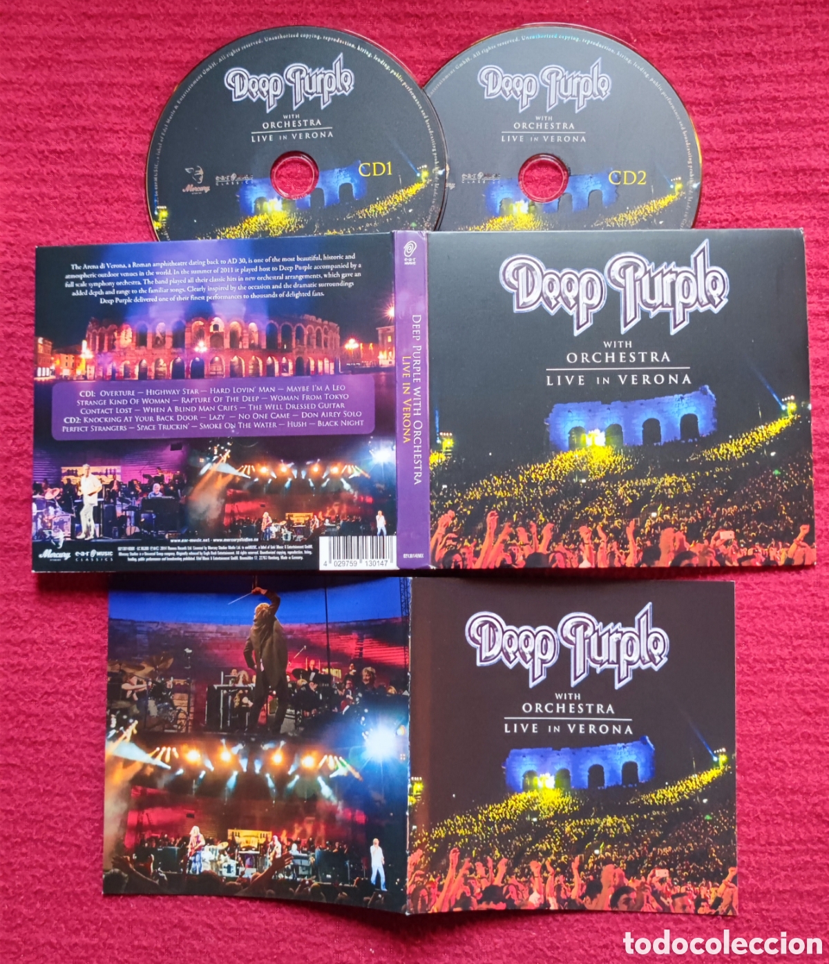 CDs de m&uacute;sica: DEEP PURPLE Whith ORCHESTRA: Live in Verona. 2 Cd's Recorded Live 18 Julio 2011in Verona, Italy.
