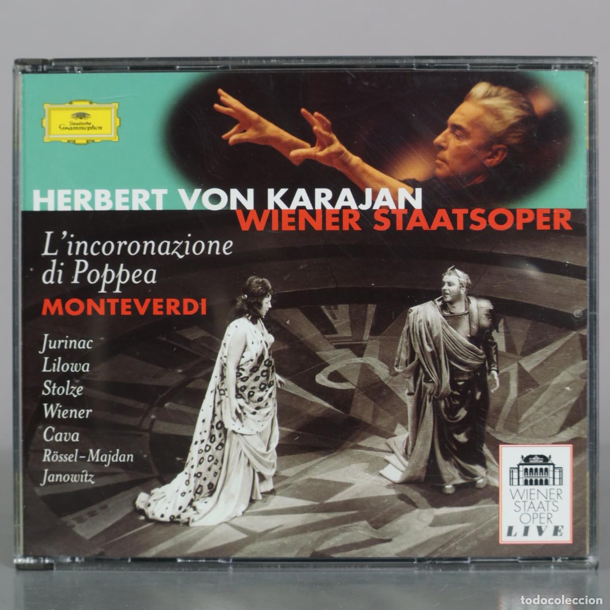 CDs de m&uacute;sica: CD. L'incoronazione di Poppea - Claudio Monteverdi - Herbert Von Karajan - Wiener Staatsoper -