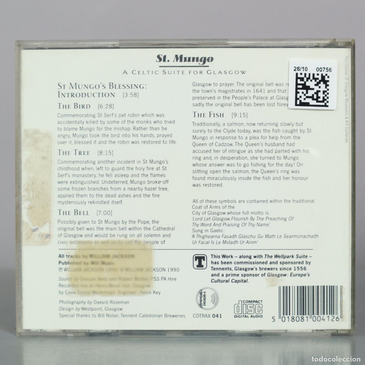 CDs de m&uacute;sica: CD. St. Mungo - A Celtic Suite For Glasgow - William Jackson - Foto 2
