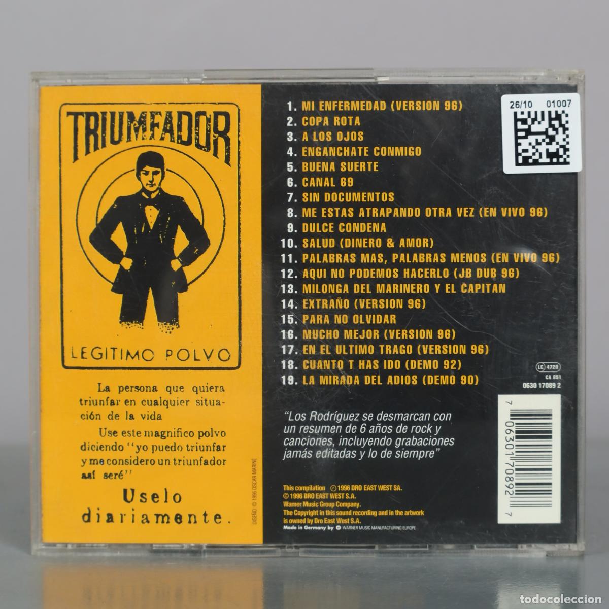 CDs de m&uacute;sica: CD. Hasta Luego - Los Rodriguez - Foto 2