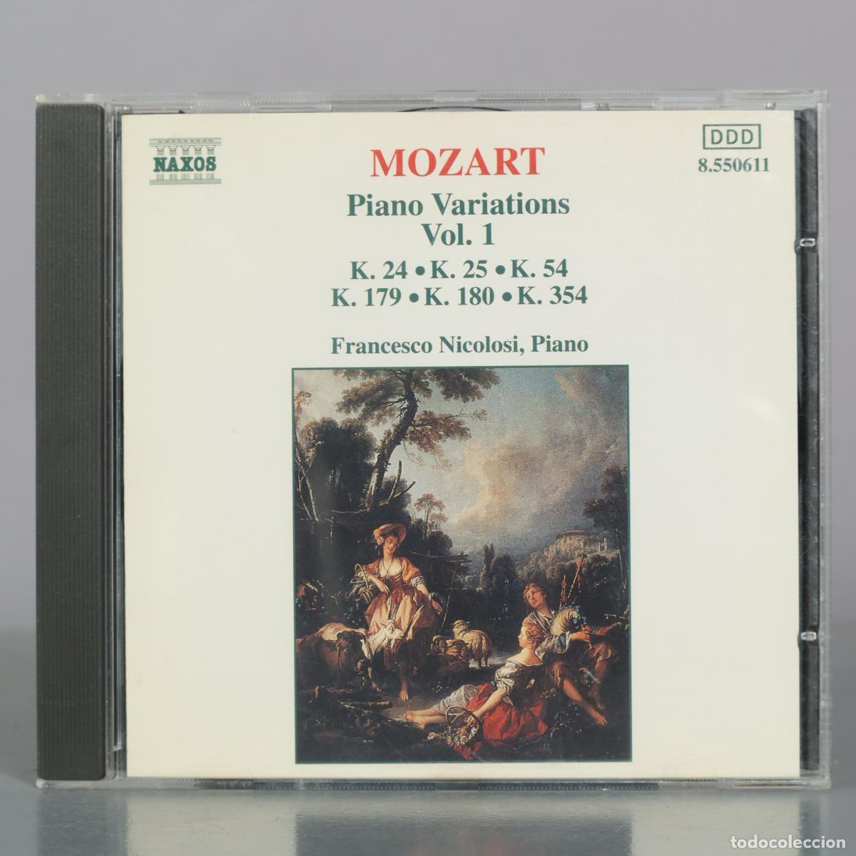 CDs de m&uacute;sica: CD. Mozart - Piano Variations Vol. 1 - Francesco Nicolosi - Naxos