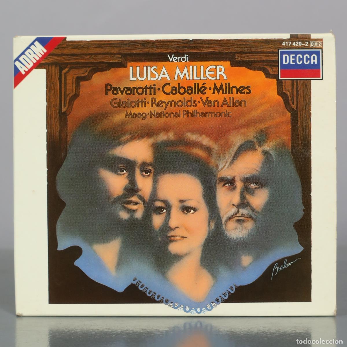 CDs de m&uacute;sica: CD. Verdi - Luisa Miller - Pavarotti, Caball&eacute;, Milnes, Giaotti, Reynolds, Van Allan, Maag, National