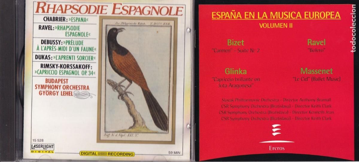 Music CDs: Lote 2 CD : M&uacute;sica cl&aacute;sica con Espa&ntilde;a como motivo
