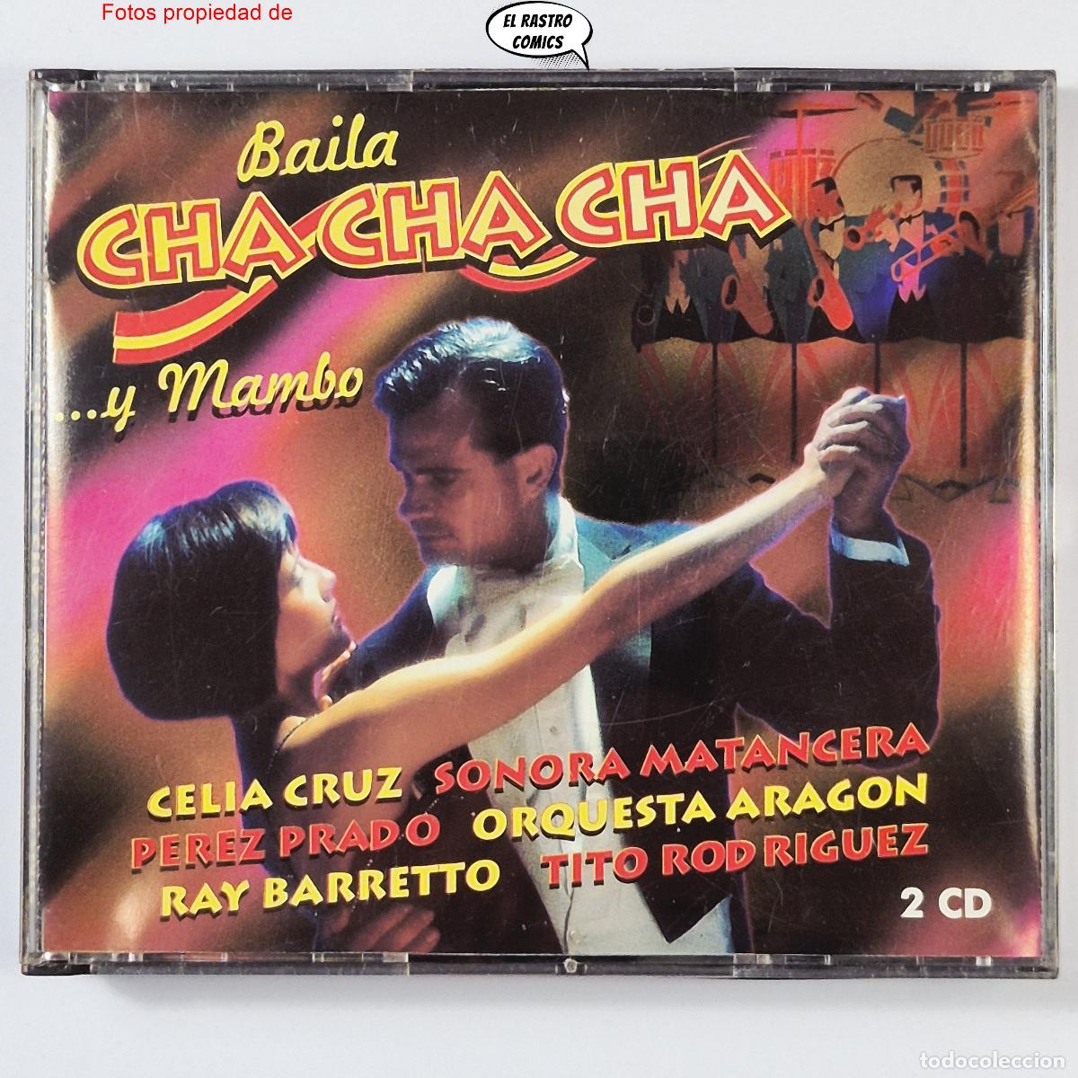 CDs de m&uacute;sica: Baila Cha Cha Cha y Mambo, doble, 2 CD Jercar 1995, Celia Cruz, La Sonora Matancera, P&eacute;rez Prado...