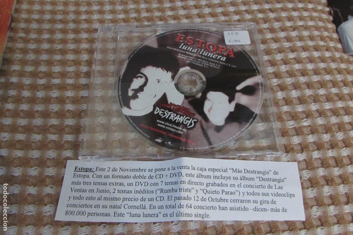 CDs de m&uacute;sica: ESTOPA LUNA LUNERA CD SINGLE CADENA 100