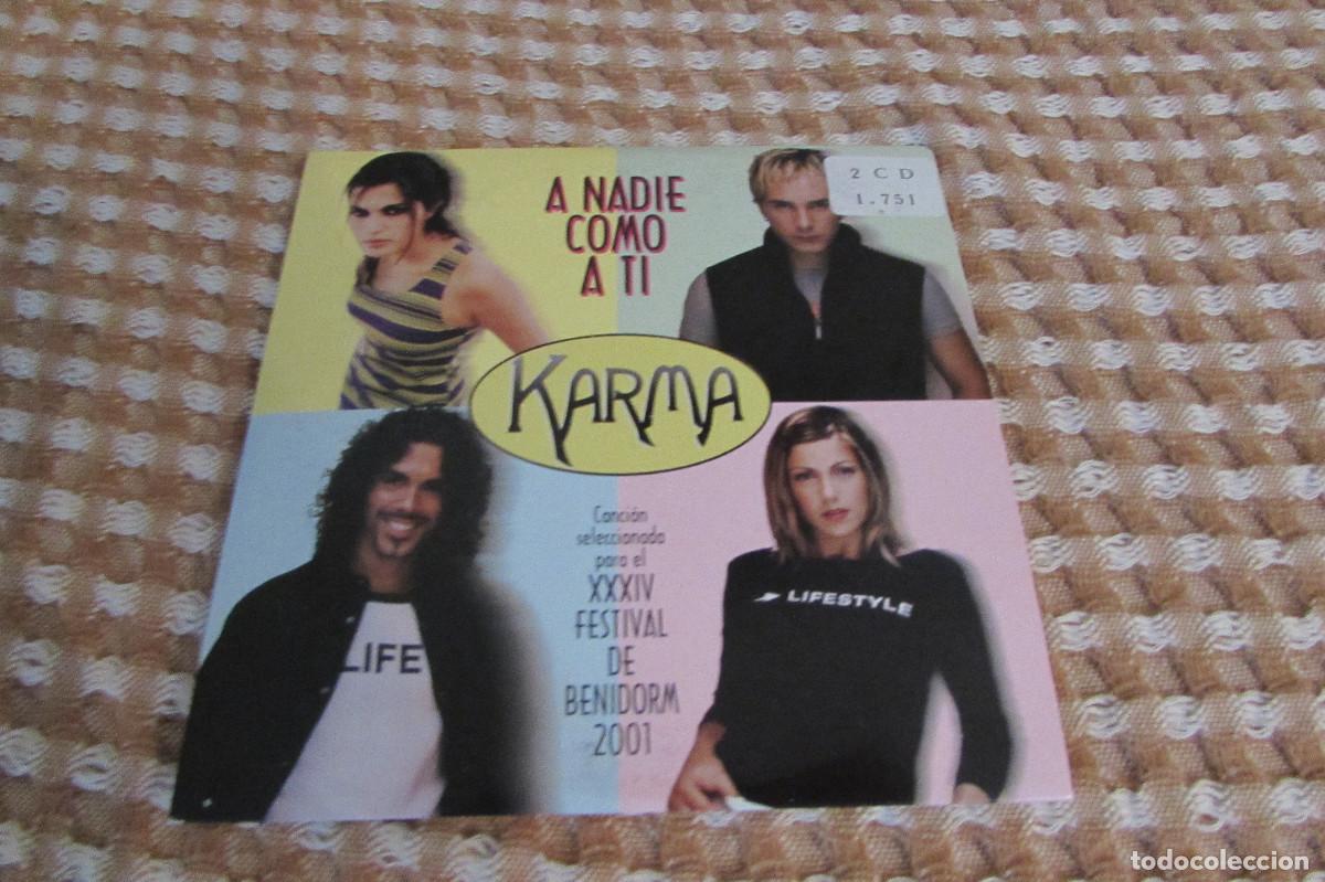 CDs de m&uacute;sica: KARMA A NADIE COMO A TI CD SINGLE 2 TEMAS LA DECADA PRODIGIOSA - Foto 1