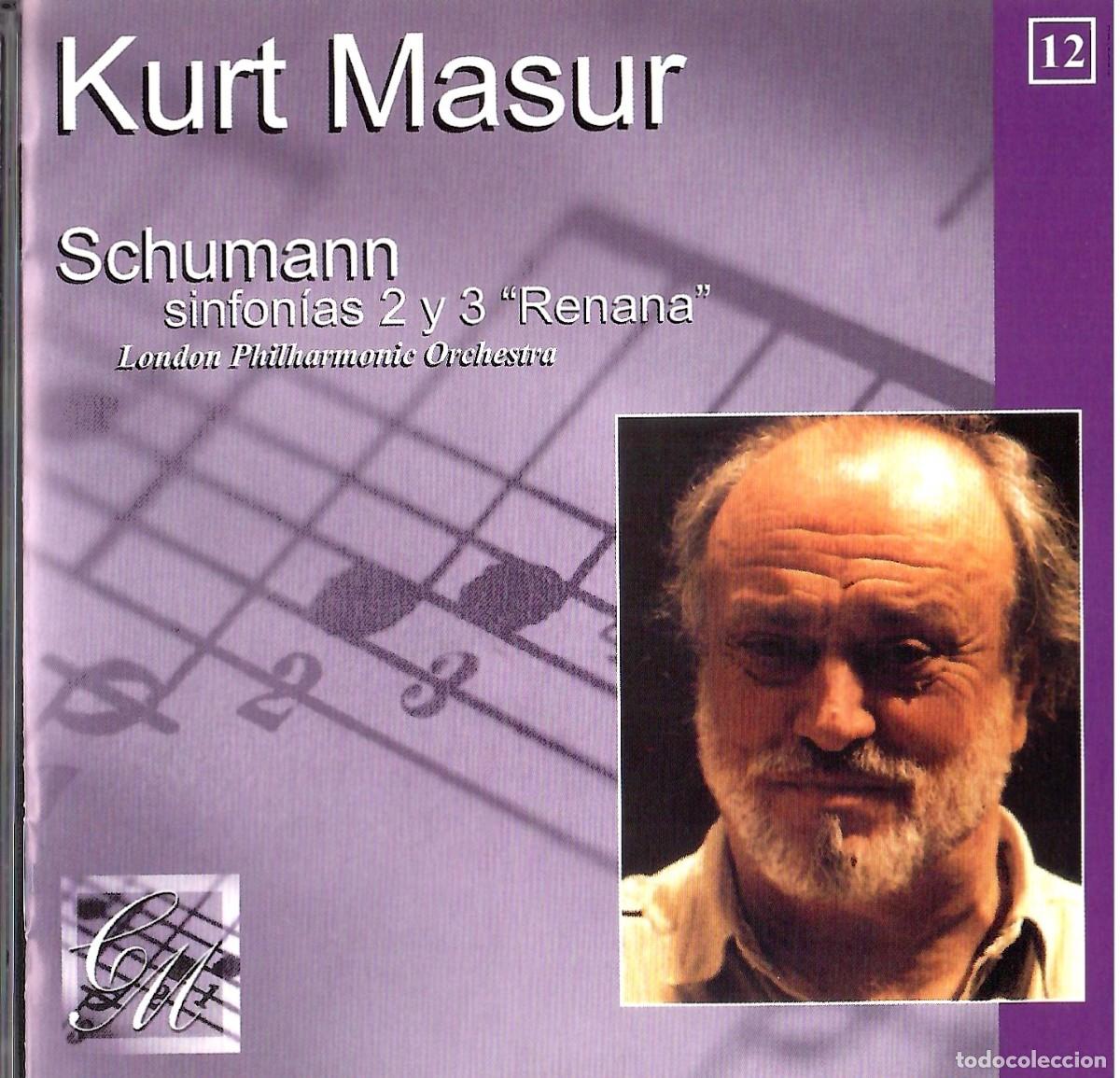CDs de m&uacute;sica: CD Schumann - Sinfon&iacute;as 2 y 3 &rdquo;Renana&rdquo; - Kurt Masur / London Philharmonic (N.&ordm; 12)