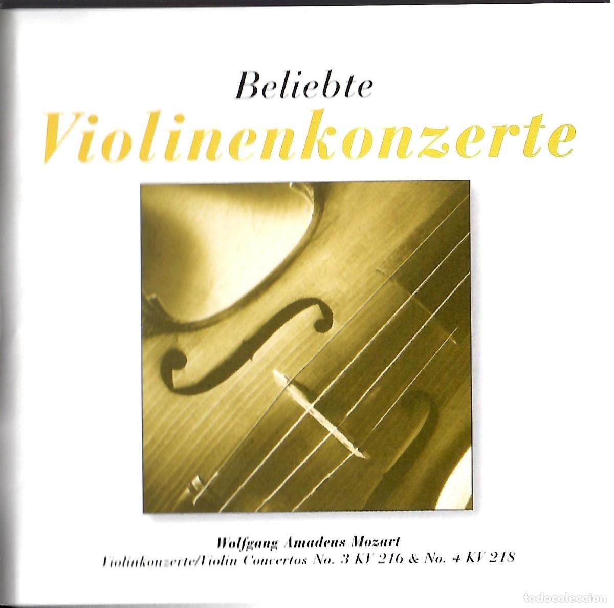 CDs de m&uacute;sica: CD Mozart - Violinkonzerte No. 3 & 4 (Beliebte Violinenkonzerte)