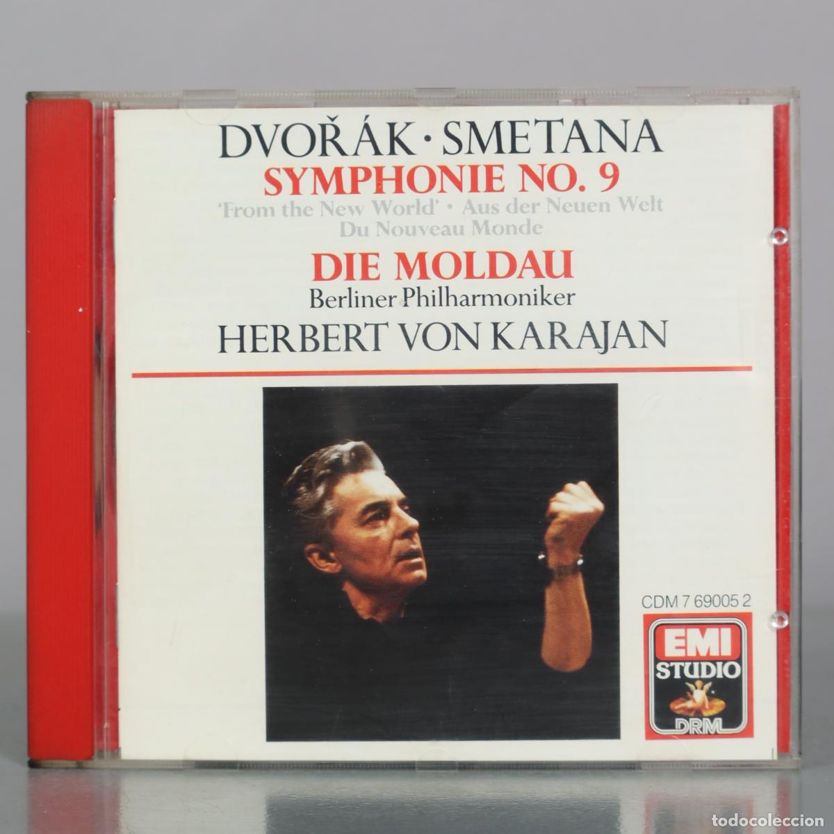 CDs de m&uacute;sica: CD. Dvoř&aacute;k - Smetana - Symphonie No. 9 - Die Moldau - Berliner Philharmoniker, Herbert Von Karajan -