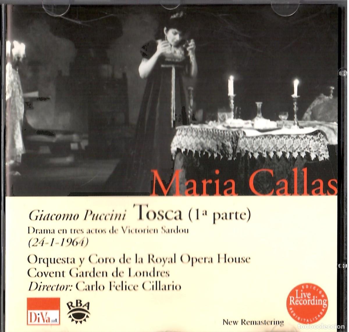 CDs de m&uacute;sica: Lote 2 CDs Maria Callas - Puccini: Tosca (&Oacute;pera Completa