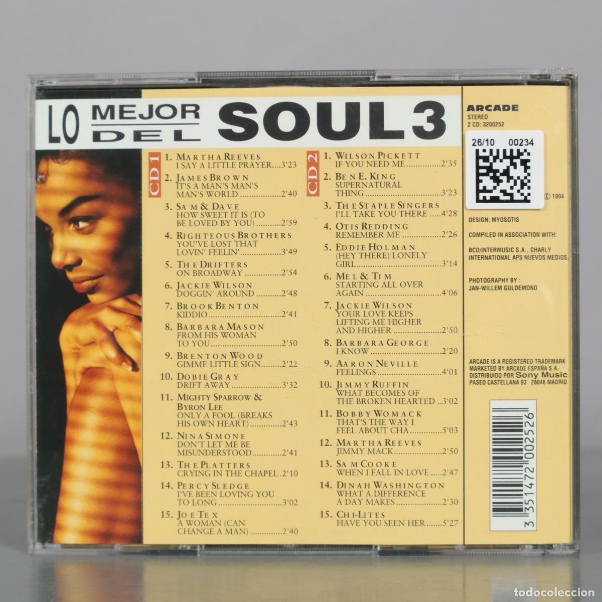 CDs de m&uacute;sica: CD. Lo Mejor Del Soul 3 - Arcade - Foto 2