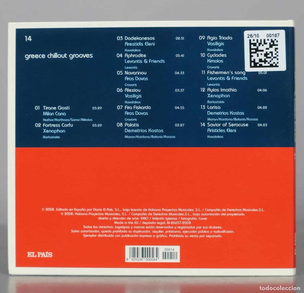CDs de m&uacute;sica: CD. Greece Chillout Grooves - El Pa&iacute;s - Foto 2