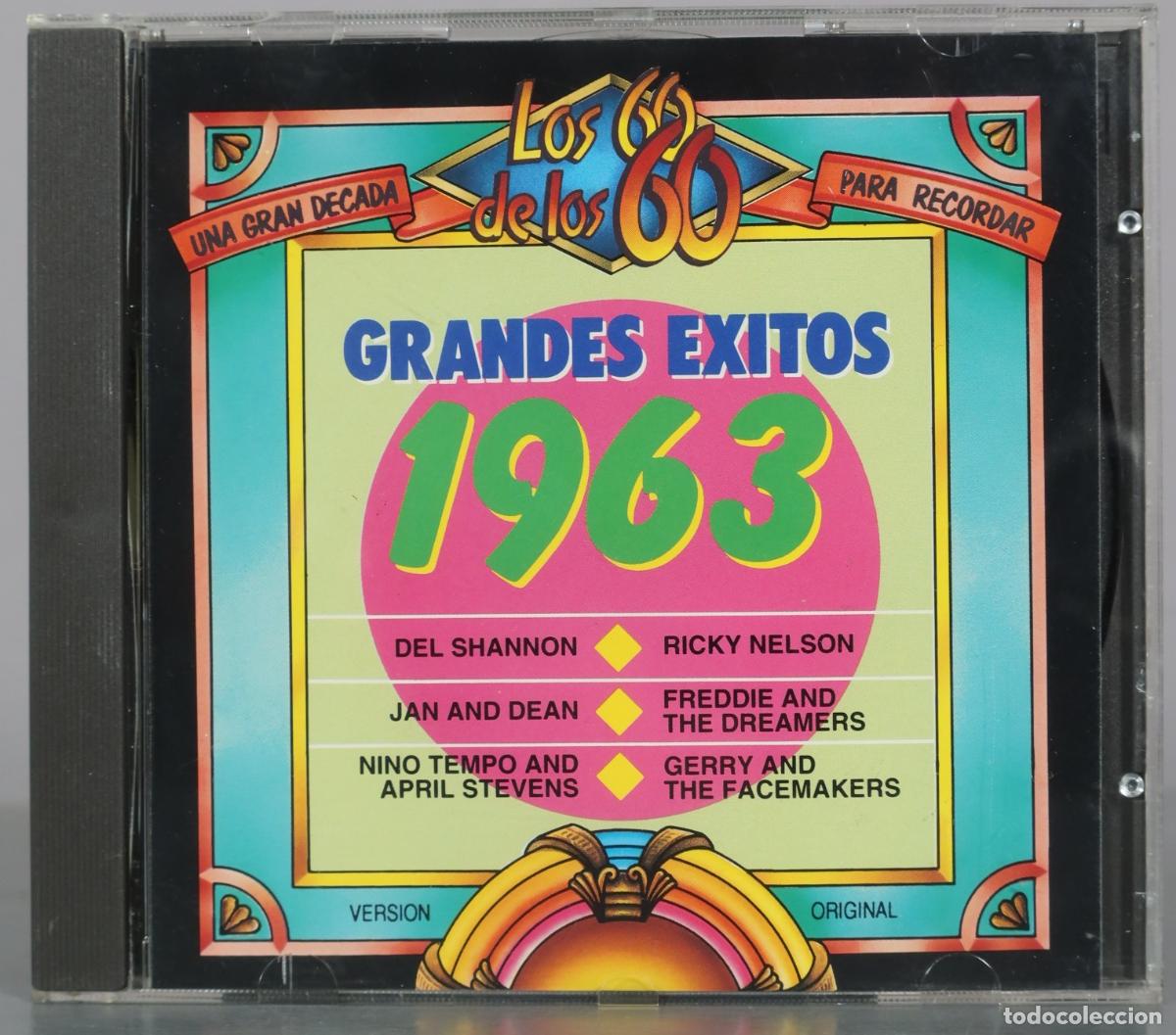 CDs de m&uacute;sica: CD. Grandes Exitos 1963 - Del Shannon, Ricky Nelson, Jan And Dean, Freddie And The Dreamers, Nino