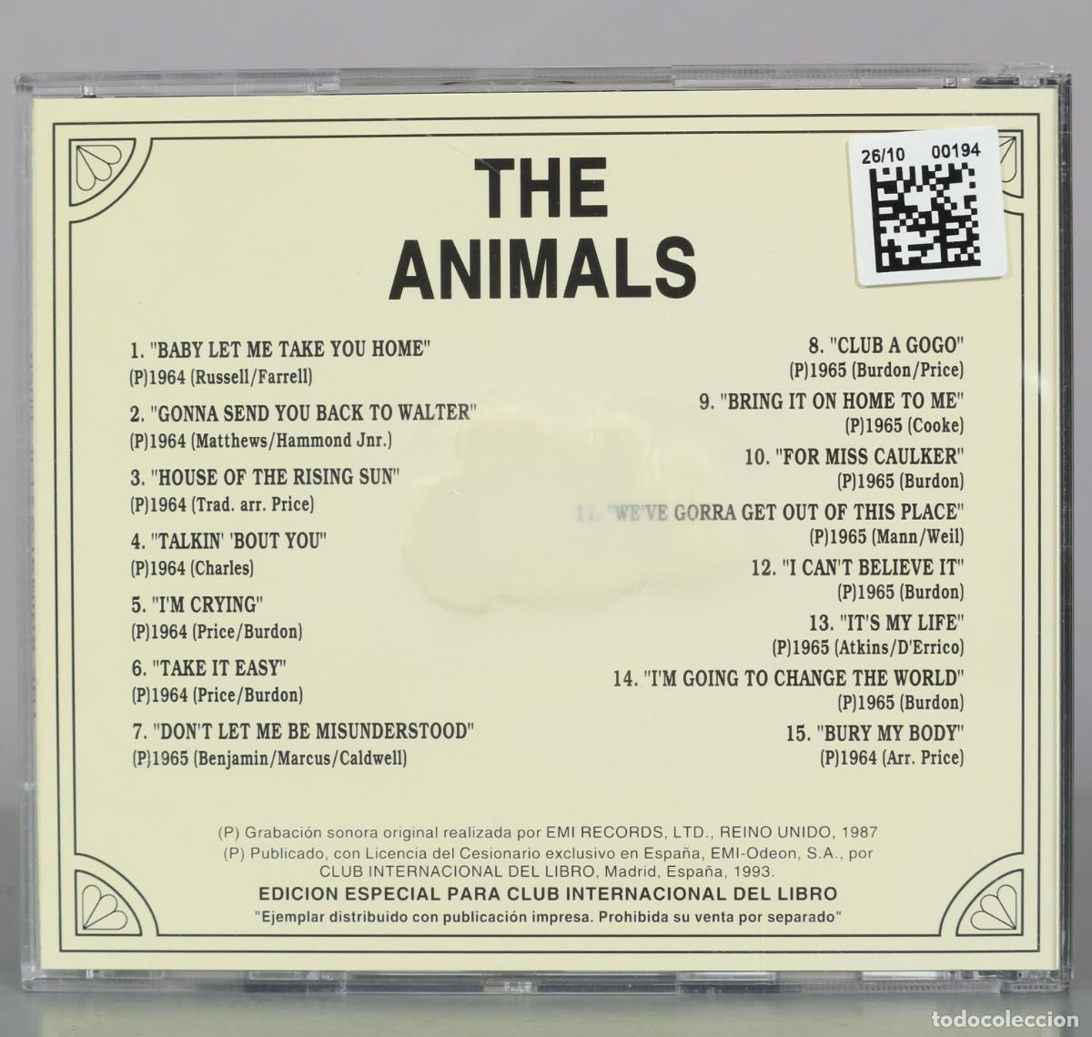 CDs de m&uacute;sica: CD. The Animals - Club Internacional Del Libro - Foto 2