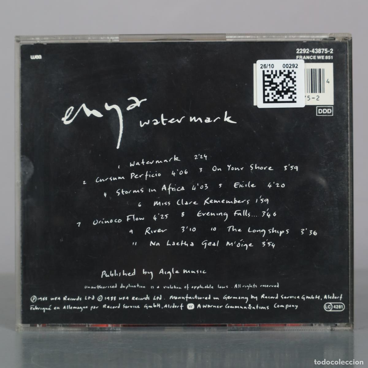 CDs de m&uacute;sica: CD. Watermark - Enya - Foto 2