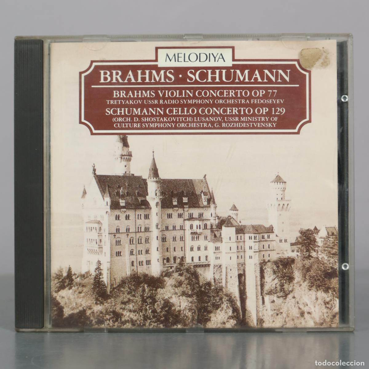 CDs de m&uacute;sica: CD. Brahms - Schumann - Brahms Violin Concerto Op 77 - Schumann Cello Concerto Op 129 - Viktor