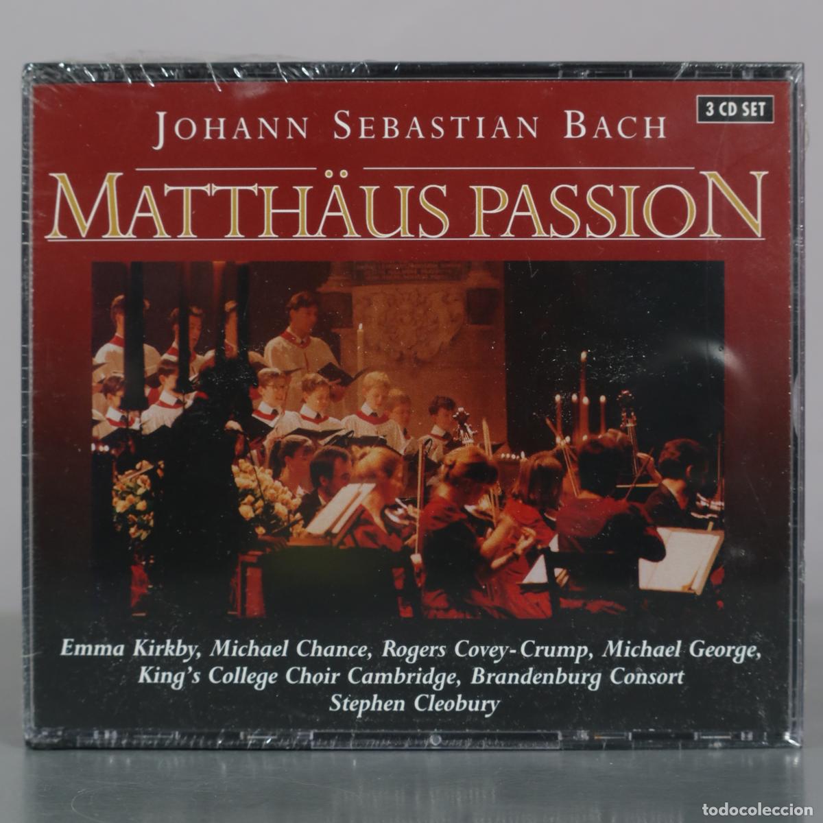 CDs de m&uacute;sica: CD. Matth&auml;us Passion - Johann Sebastian Bach - Emma Kirkby, Michael Chance, Rogers . PRECINTADO