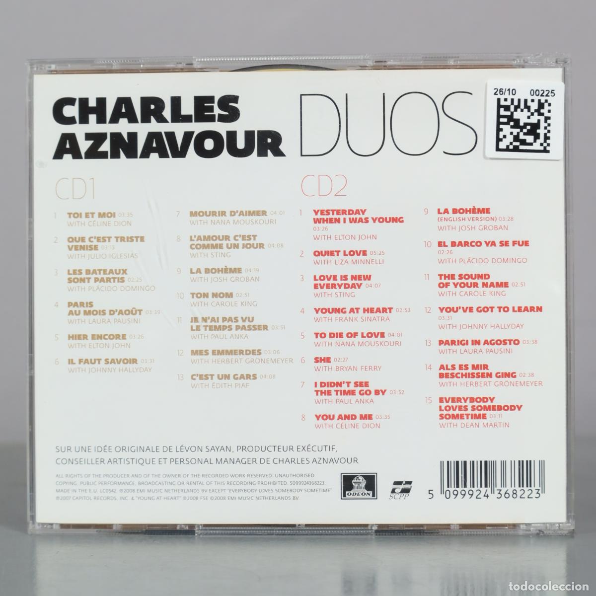 CDs de m&uacute;sica: CD. Charles Aznavour - Duos - Foto 2