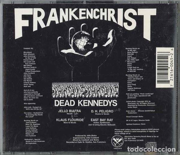 CDs de m&uacute;sica: Dead Kennedys &ndash; Frankenchrist - Foto 2