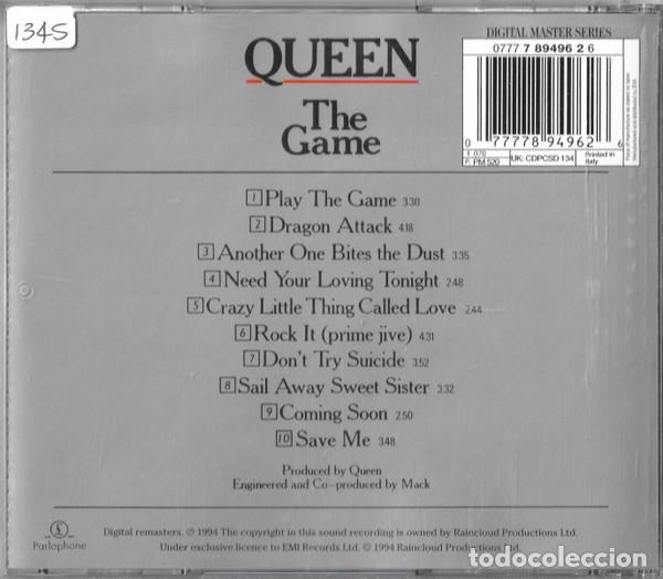 CDs de m&uacute;sica: Queen &rdquo;The Game&rdquo; CD (1994 remasters) - Foto 2