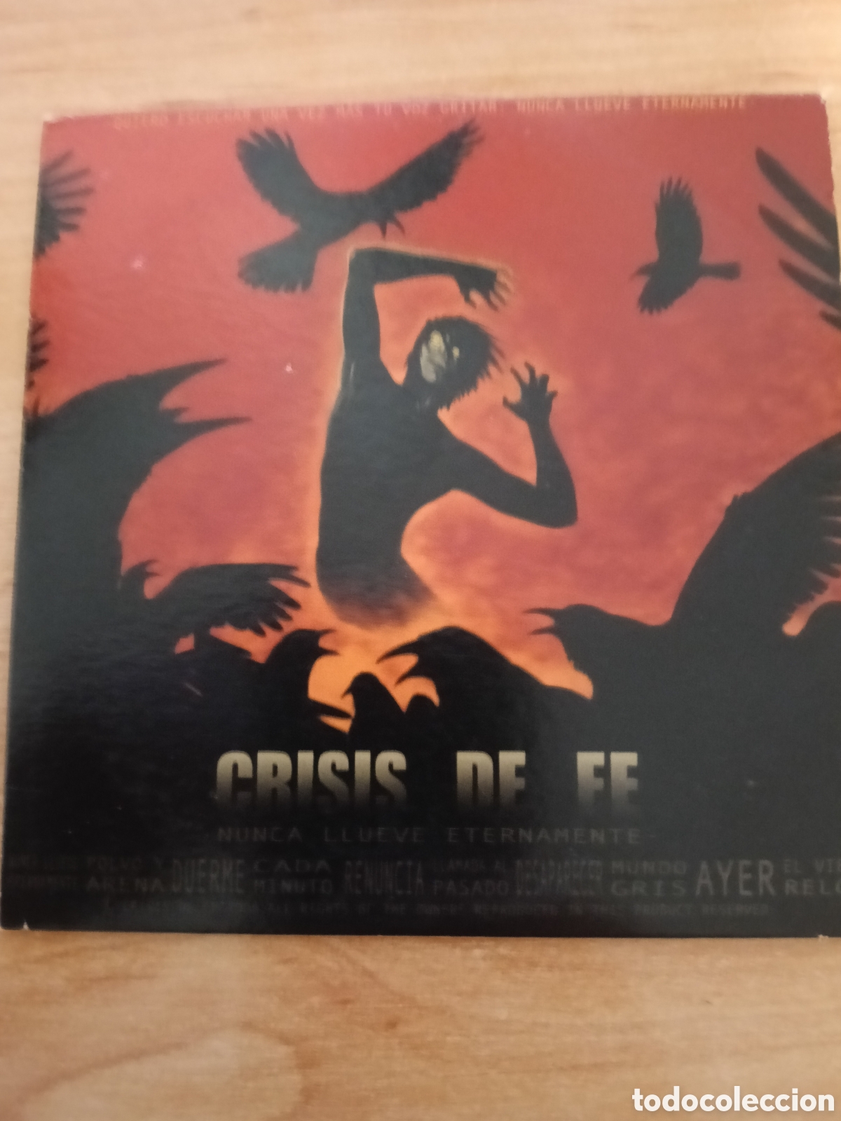 CDs de m&uacute;sica: CRISIS DE FE cd single promo disco completo &rdquo;Nunca llueve eternamente&rdquo;