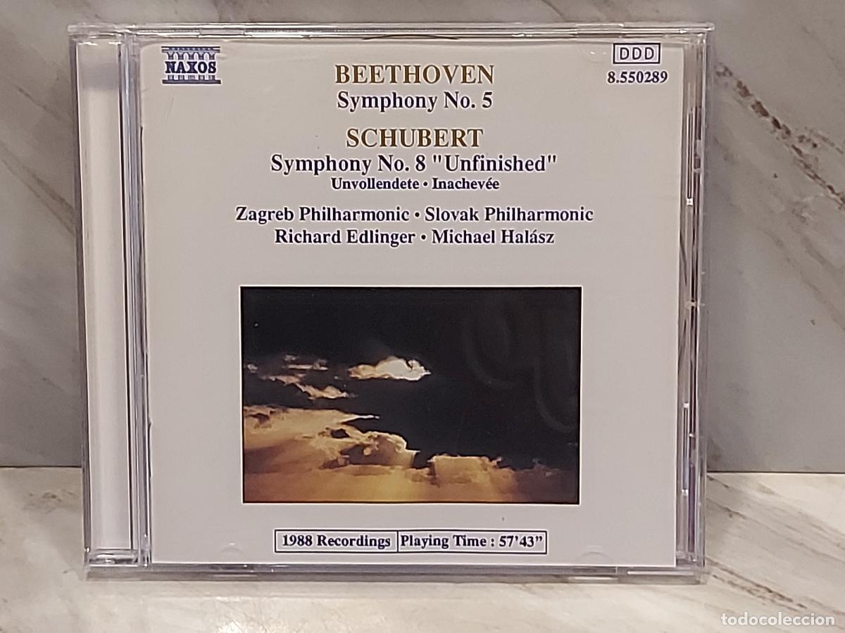 CDs de m&uacute;sica: BEETHOVEN / SCHUBERT | SINFON&Iacute;AS N.&ordm; 5 Y N.&ordm; 8 INACABADA | CD NAXOS | 1989