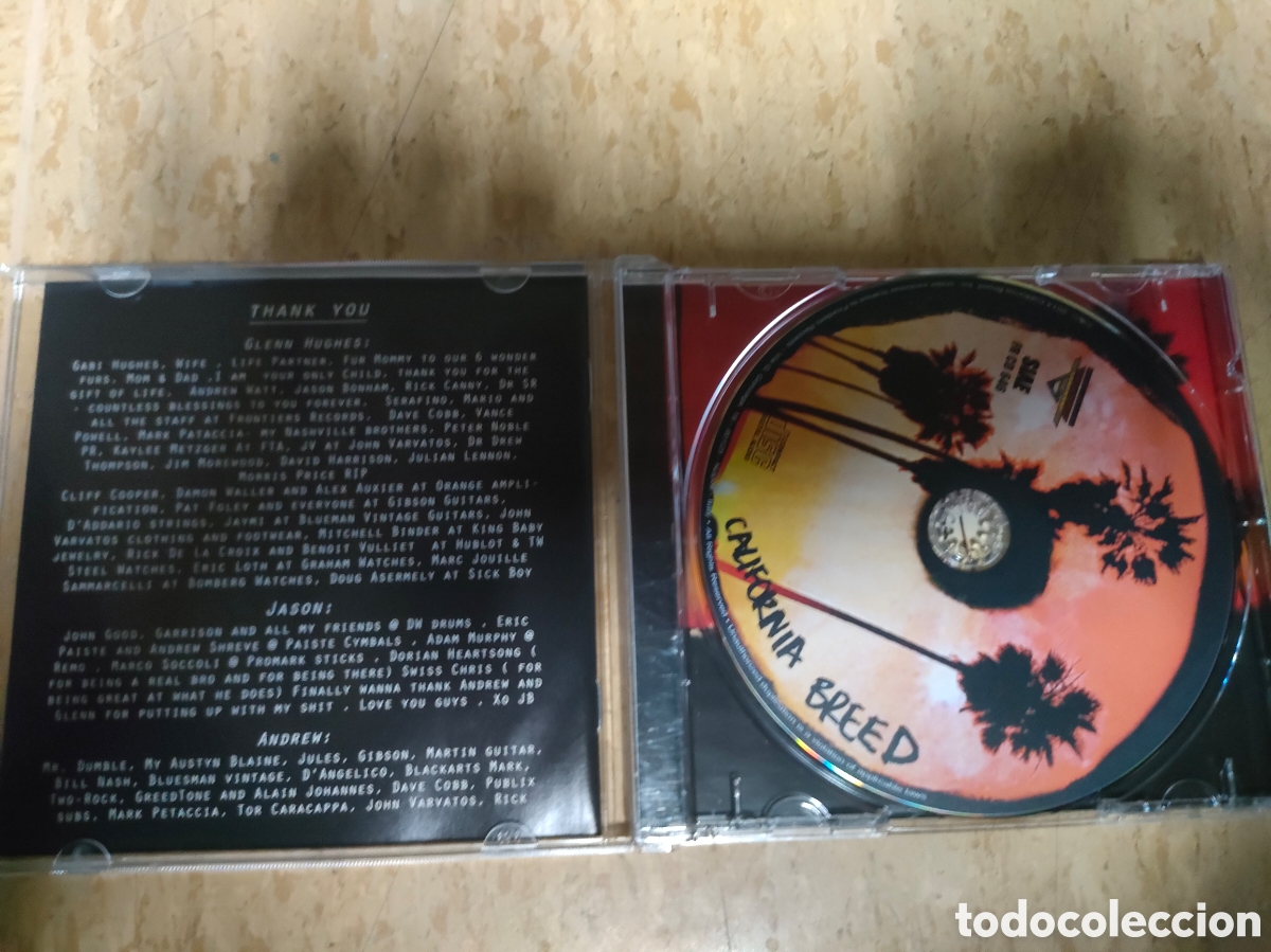 CDs de m&uacute;sica: California Breed CD sin usar - Foto 3