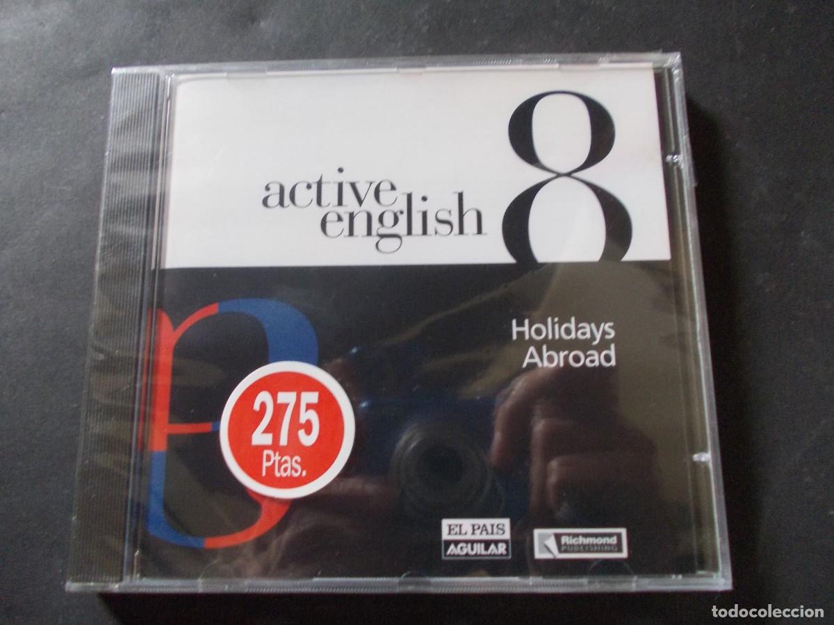 Music CDs: CD-ROM Active English 8 Holidays Abroad El Pa&iacute;s Aguilar Richmond Publishing 2000 ingl&eacute;s vintage