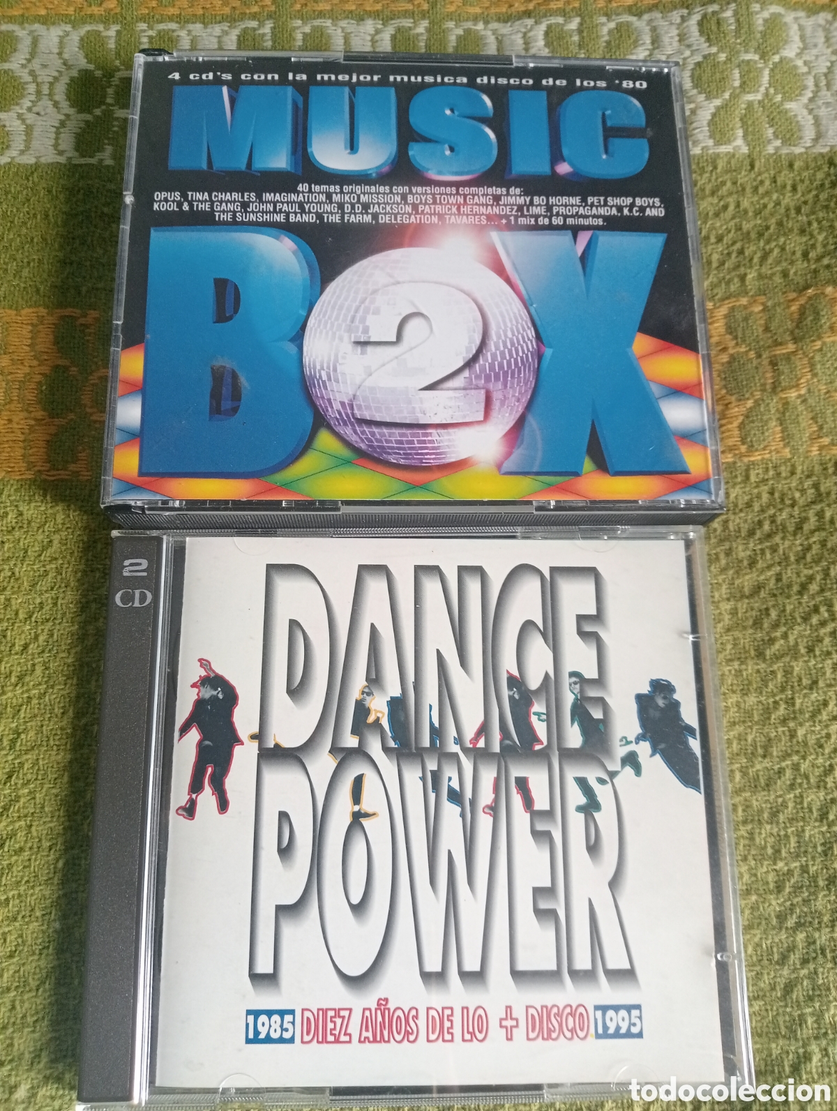 CDs de m&uacute;sica: Music Box 2 & Dance Power 1985 - 1995 Diez a&ntilde;os de lo + disco