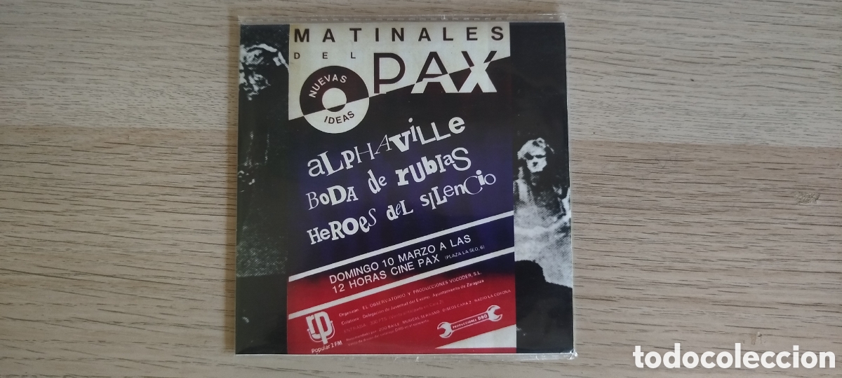 CDs de m&uacute;sica: H&eacute;roes del Silencio Matinales del Pax bootleg limitado numerado raro