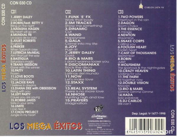 CDs de m&uacute;sica: Los Mega Exitos [con 030cd] 1998 [contrase&ntilde;a records] - Foto 2